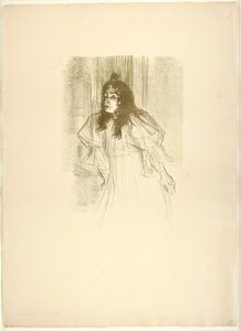 Neiti May Belfort hiuksissa tekijältä Henri de Toulouse-Lautrec