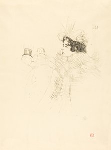 Miss May Belfort Irish and American Barissa, rue Royale (Miss Belfort Belfort au Irish and American Bar, Rue Royale) tekijältä Henri de Toulouse Lautrec