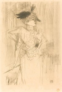 Neiti Marcelle Lender, seisova Neiti Marcelle Lender, seisova, 1895. tekijältä Henri de Toulouse Lautrec