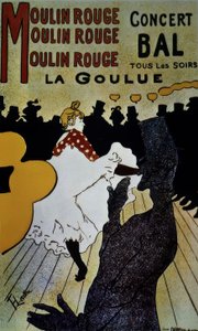 Moulin Rouge: La Goulue - 1891 - 191 × 117 cm - värilitografia tekijältä Henri de Toulouse Lautrec