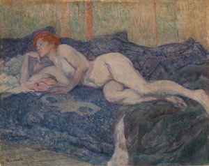 Alaston makaa sohvalla tekijältä Henri de Toulouse-Lautrec