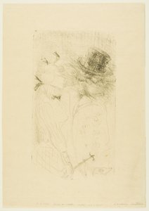 Vanha mies ja nuori tyttö tekijältä Henri de Toulouse Lautrec