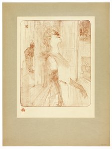 Lavalla levy yksi Yvette Guilbertiltä tekijältä Henri de Toulouse Lautrec
