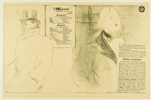 Oscar Wilde ja Romain Coolus – Raphaëlin ja Salomén ohjelma tekijältä Henri de Toulouse Lautrec