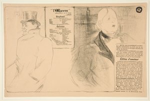 Oscar Wilde ja Romain Coolus (Oscar Wilde ja Romain Coolus) tekijältä Henri de Toulouse Lautrec
