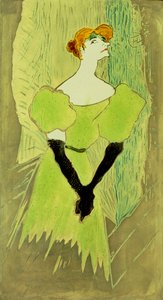 Yvette Guilbertin muotokuva tekijältä Henri de Toulouse Lautrec