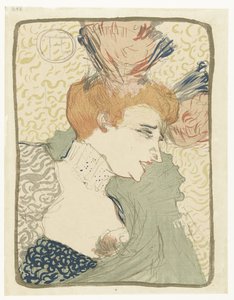 Muotokuva Music Hallin viihdyttäjästä Marcelle Lenderistä tekijältä Henri de Toulouse Lautrec