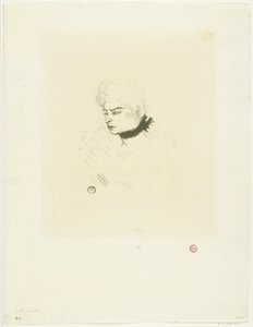 Mademoiselle Green Dots -muotokuva Miss Green Dots tekijältä Henri de Toulouse Lautrec