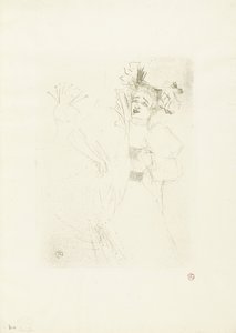 Portret van näyttelijä Marcelle Lender Chilpéric-oopperassa Lainaaja edestä Chelpéricissä tekijältä Henri de Toulouse Lautrec