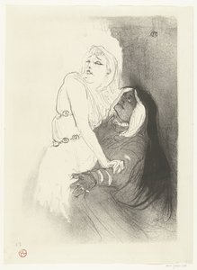 "Huppujen hämmennys", 1882-1884. tekijältä Henri de Toulouse Lautrec