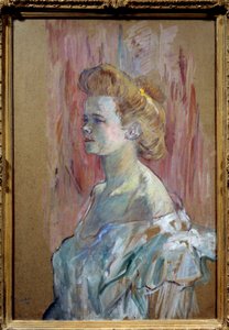 Prostituutio: ”Kotiäidin muotokuva” Henri de Toulouse Lautrecin (1864-1901) maalaus 1898 Su. 0,88x0,56 m Yksityinen kokoelma tekijältä Henri de Toulouse Lautrec