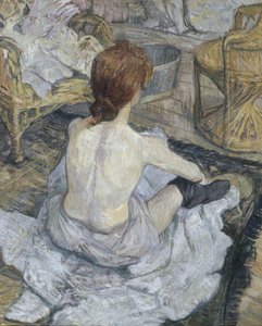 Rousse, joka tunnetaan myös nimellä La Toilette. tekijältä Henri de Toulouse-Lautrec