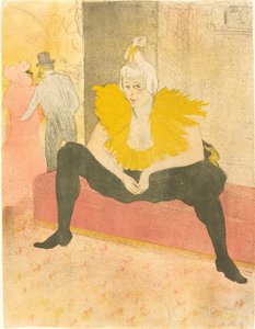 Istuva Clowness La Clownesse assise, 1896. tekijältä Henri de Toulouse Lautrec