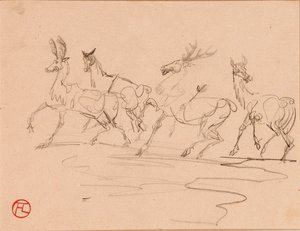 Stags ja Hinds tekijältä Henri de Toulouse Lautrec