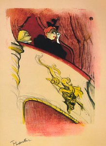 Laatikko kullatulla naamiolla, 1893, 1946 tekijältä Henri de Toulouse Lautrec