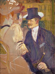 Englantilainen Moulin Rougessa, 1892 (öljy kartongille) tekijältä Henri de Toulouse Lautrec