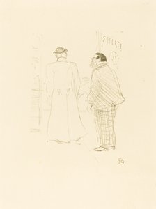 Jourdanin ja Brownin ensimmäinen myyjä Jourdanin ja Brownin ensimmäinen myyjä, 1897. tekijältä Henri de Toulouse Lautrec