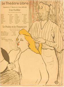 The Hairdresser - Ohjelma Theatre-Librelle The Hairdresser - Ohjelma Theatre-Librelle, 1893. tekijältä Henri de Toulouse Lautrec