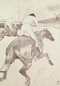 Jockey, 1899 (värilitografia) tekijältä Henri de Toulouse Lautrec