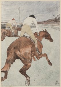 Jockey, 1899 tekijältä Henri de Toulouse Lautrec