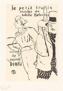 Pikku Errand-Girl Le petit trottin, 1893. tekijältä Henri de Toulouse Lautrec