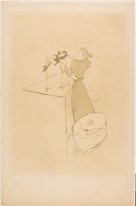 The Milliner, Renée Vert tekijältä Henri de Toulouse Lautrec