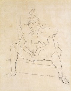 Istuva klovni; La Clownesse Assise tekijältä Henri de Toulouse Lautrec