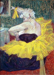 Klovni Cha U Kao, taiteilija Moulin Rougessa - öljy pahville tekijältä Henri de Toulouse Lautrec