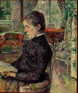 Taiteilijan äiti Salonissa Malromessa. Henri de Toulouse-Lautrecin maalaus (Toulouse Lautrec tekijältä Henri de Toulouse Lautrec
