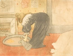 Nainen kylpyammeessa Femme au tub, 1896. tekijältä Henri de Toulouse Lautrec