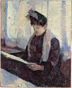 Nainen kahvilassa tekijältä Henri de Toulouse Lautrec