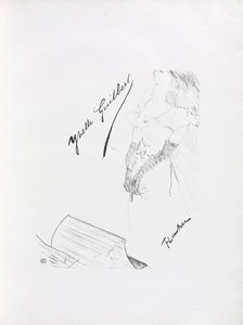 Sèrie Yvette Guilbert-English: Frontispiecefinnish tekijältä Henri de Toulouse-Lautrec