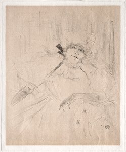 Yvette Guilbert: Vanha laulu, 1898. tekijältä Henri de Toulouse Lautrec
