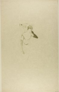 Yvette Guilbert Colombinessa Pierrotissa tekijältä Henri de Toulouse Lautrec