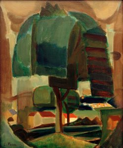 Palkkaus (maisema) tekijältä Henri Victor Gabriel Le Fauconnier