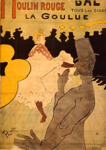 Moulin Rouge-La Goulue tekijältä Henri de Toulouse Lautrec