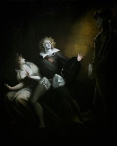 Gertrude, Hamlet e o Fantasma do Fatherfinnish tekijältä Henry (1741 1825) (after) Fuseli