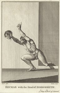Rechab ja Ish-Boshetin pää (kaiverrus) (kaiverrus) tekijältä Henry (1741-1825) (after) Fuseli