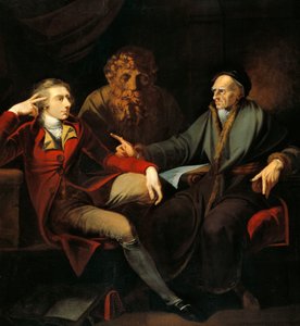 Taiteilija keskustelussa Johann Jakob Bodmerin kanssa