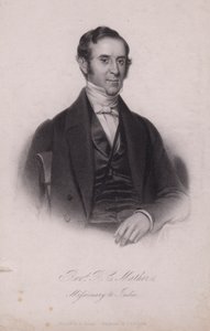 Henry Cotton Mather, englantilainen kristitty lähetyssaarnaaja Intiassa (kaiverrus) tekijältä Henry (after) Room