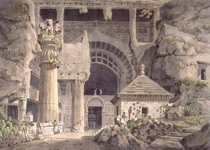 Muinaiset kaivaukset Carlissa, levy XIV, kaiverrus Daniel Havell (1785-1826) 1809 (kaiverrus)