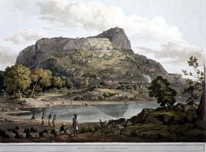 Riacotta Baramahalissa, levy XII, kaiverrus Daniel Havell (1785-1826) 1809 (kaiverrus)