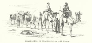 Matkustaminen Arabiassa (kaiverrus)