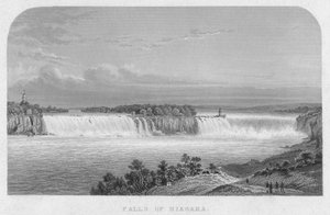Niagaran putoukset, 1800-luvun puoliväli. tekijältä Henry Adlard