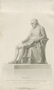 Handsworth – James Wattin muistomerkki: pistekaiverrus ja [?1800-luku] (painettu) tekijältä Henry Adlard