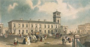 London Bridge Station, Bermondsey, Lontoo, 1845 tekijältä Henry Adlard