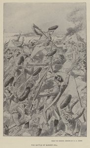 Bunker Hillin taistelu (litho) tekijältä Henry Alexander (after) Ogden