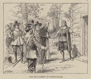 Rhode Islandin asutus (litho) tekijältä Henry Alexander (after) Ogden