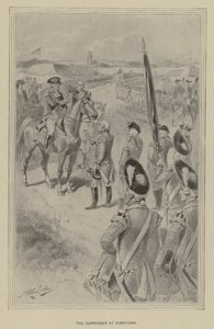 Antautuminen Yorktownissa (litho) tekijältä Henry Alexander (after) Ogden