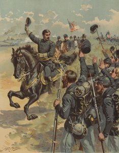 Kenraali McClellan Antietamin taistelussa Marylandissa, Amerikan sisällissodassa, 17. syyskuuta 1862
